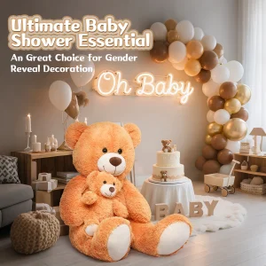 Mom and Baby Giant Teddy Bear, 39inch Large