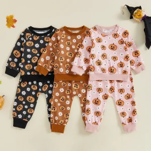 Toddler Costume Long Sleeve Floral Print Top and Pants Set